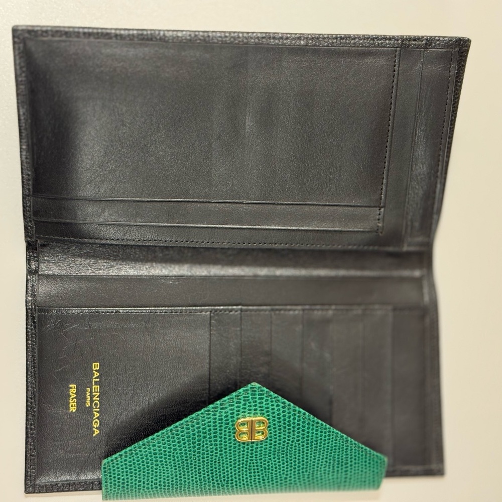 Balenciaga Emerald and Ebony Textured Accessory - Picture 3 of 8